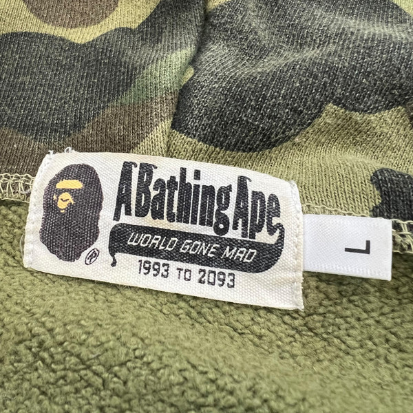 Bape 1st Camo Shark 1/4 Zip Hoodie 