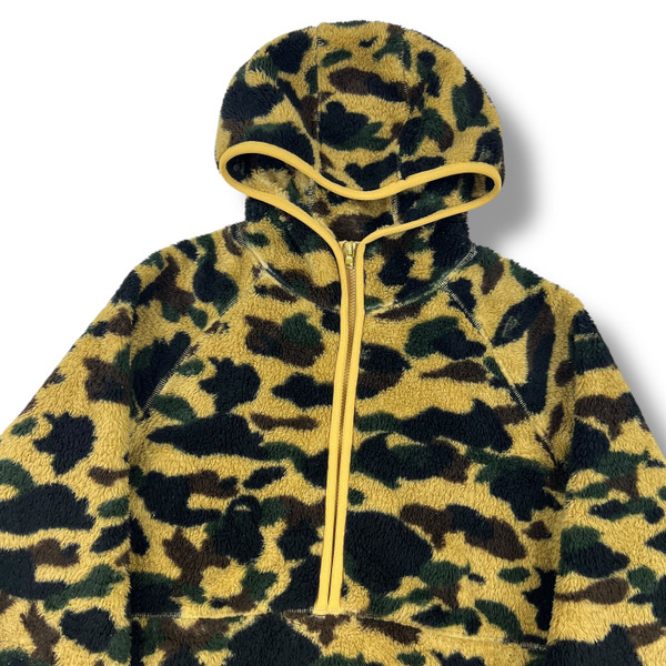 Bape 1st Camo Fleece 1/2 Zip Hoodie 