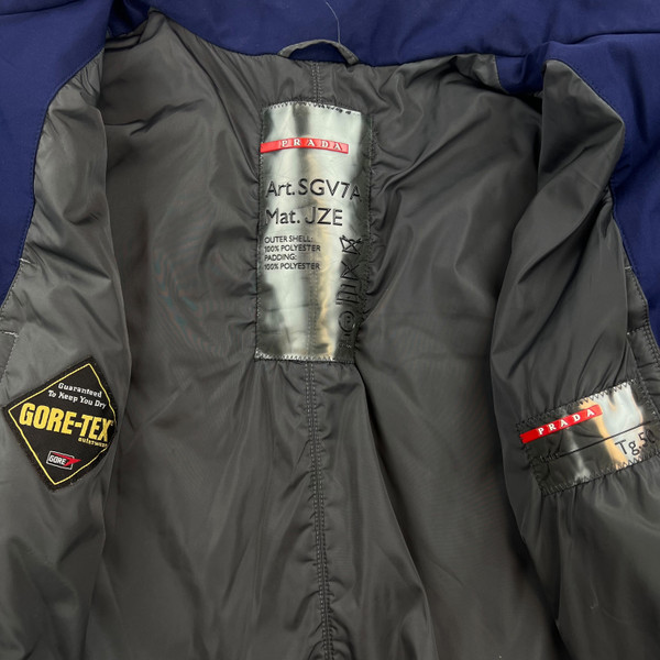Prada Blue Gore-Tex Coat 