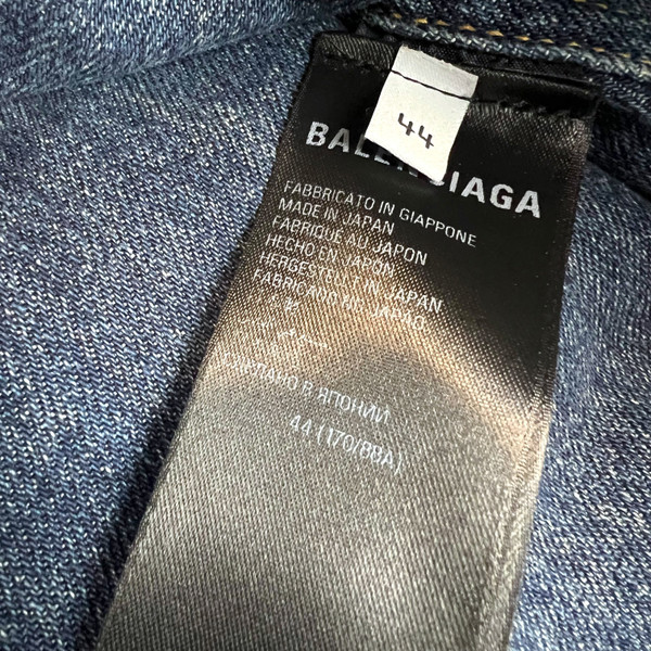 Balenciaga Padded Oversized Denim Puffer Jacket 