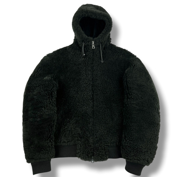 Bottega Veneta Shearling Jacket Dark Green