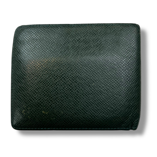 Louis Vuitton Green Taiga Leather Bifold Wallet 