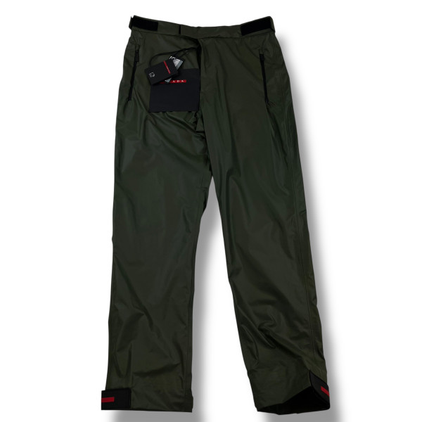 Prada Light Re-Nylon Technical Track Pants Khaki  