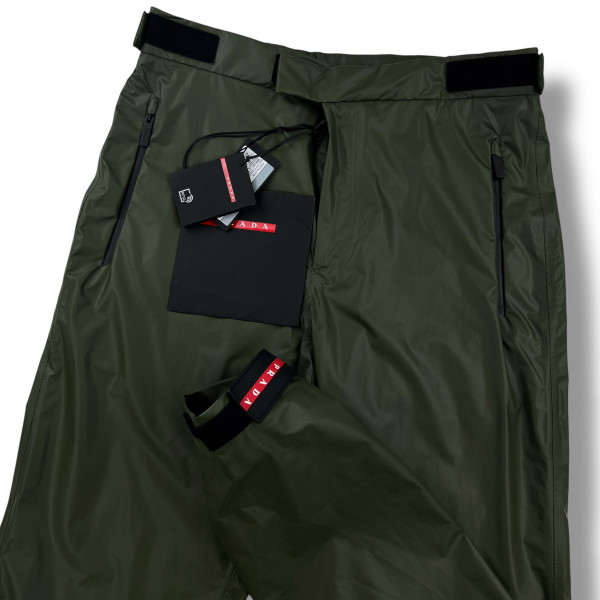 Prada Light Re-Nylon Technical Track Pants Khaki  