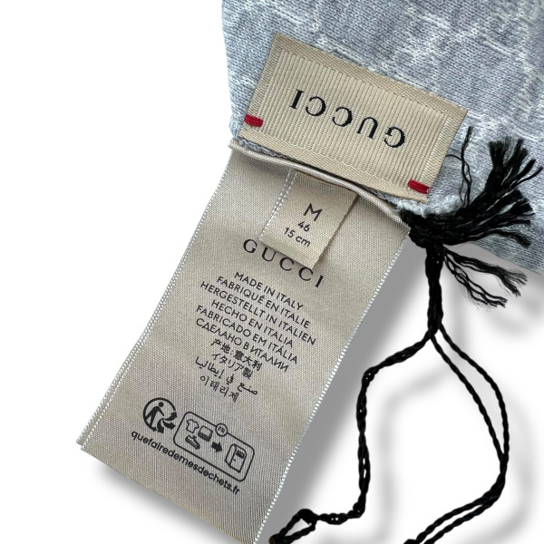 Gucci Grey Monogram Baby Beanie