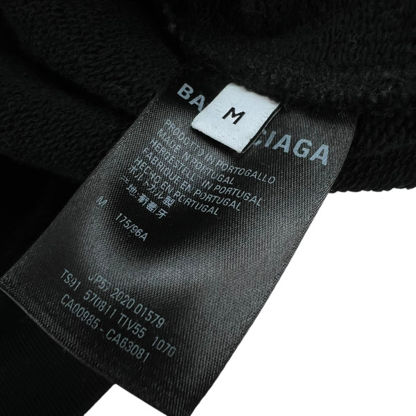 Balenciaga Copyright Logo Black Hoodie 