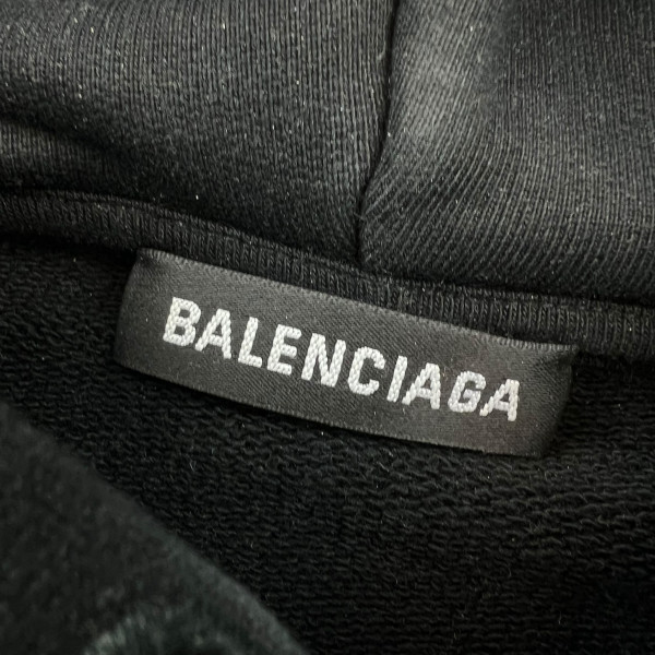 Balenciaga Copyright Logo Black Hoodie 