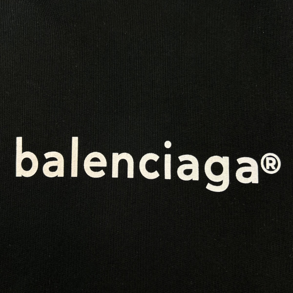 Balenciaga Copyright Logo Black Hoodie 