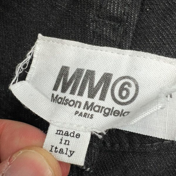 Maison Margiela Creased Black Jeans
