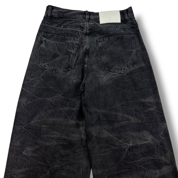 Maison Margiela Creased Black Jeans