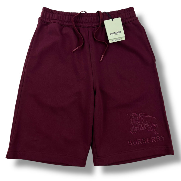 Burberry Burgundy Embroidered Shorts 