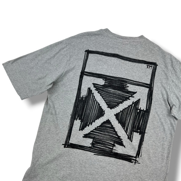 Off-White Negative Marker Arrows Grey T Shirt 