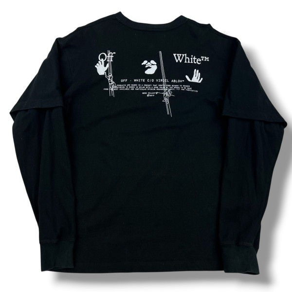 Off-White Chainsaw Worker Layered Long Sleeve T Shirt 