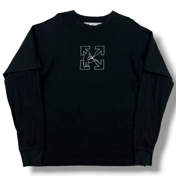 Off-White Chainsaw Worker Layered Long Sleeve T Shirt 