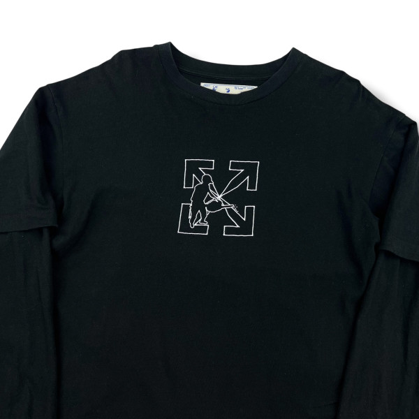 Off-White Chainsaw Worker Layered Long Sleeve T Shirt 