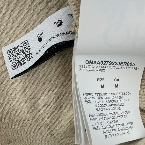 Off-White Caravaggio Arrows Beige T Shirt 