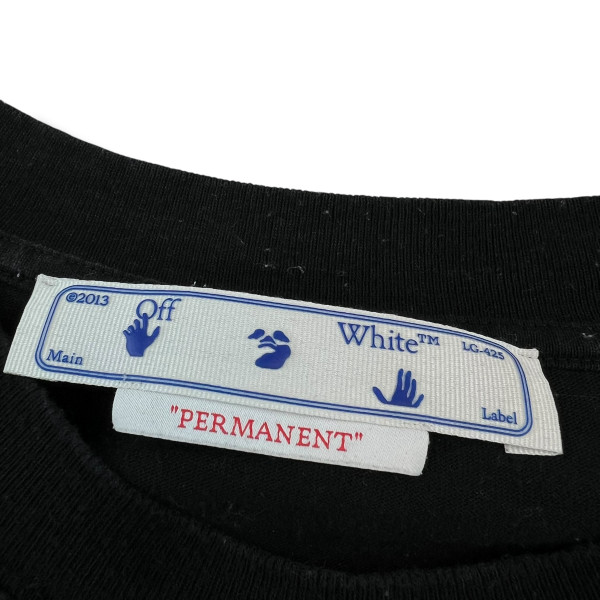 Off-White Rubber Diagonal Black T Shirt 