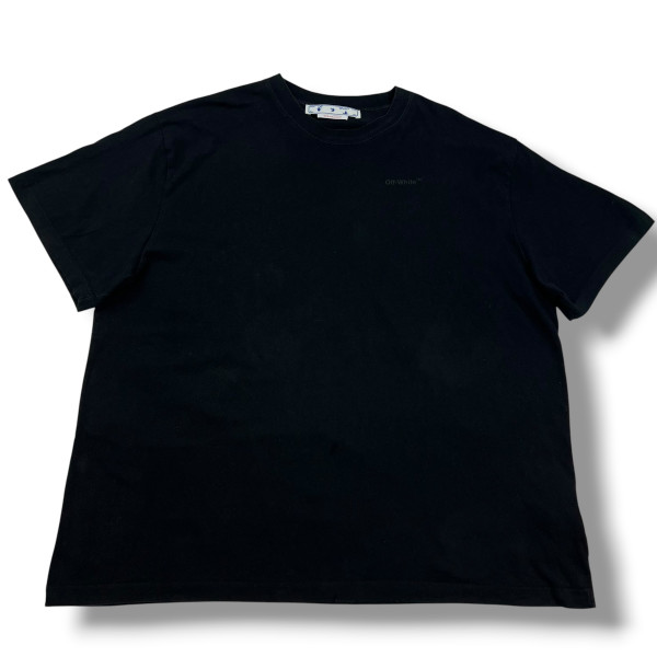 Off-White Rubber Diagonal Black T Shirt 