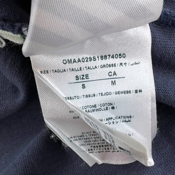 Off-White x Champion Distressed Navy T Shirt