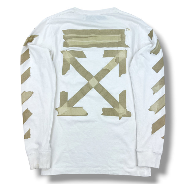 Off-White Tape Arrows White Long Sleeve T Shirt 