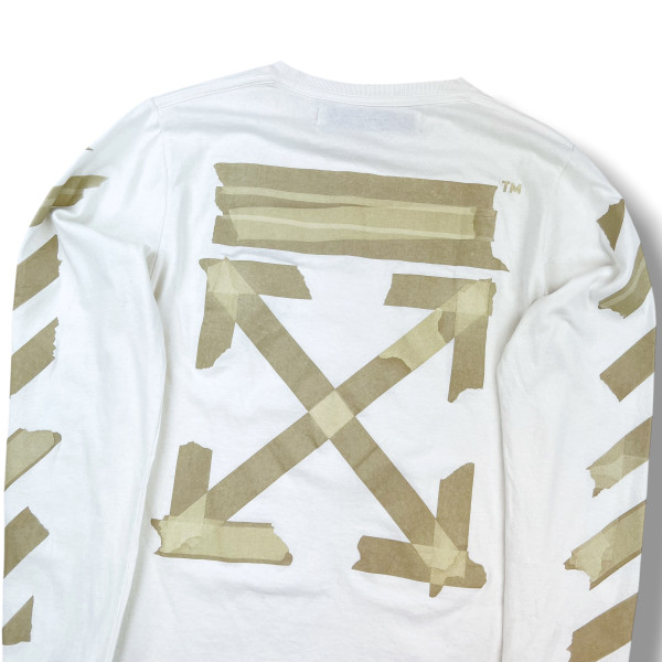 Off-White Tape Arrows White Long Sleeve T Shirt 