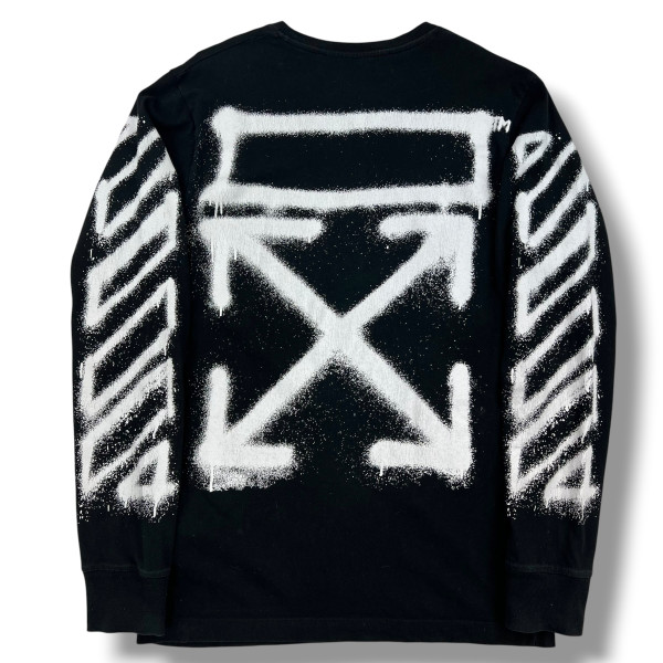 Off-White Spray Arrows Long Sleeve T Shirt