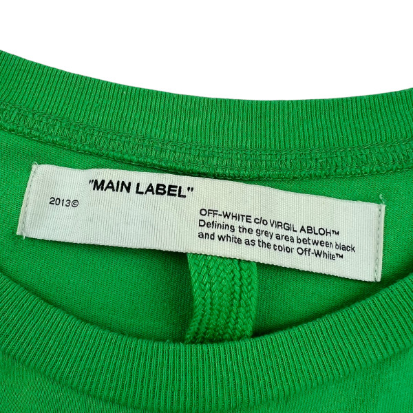 Off-White Public Television Green T Shirt 