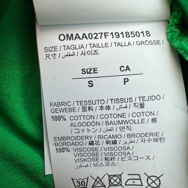 Off-White Public Television Green T Shirt 