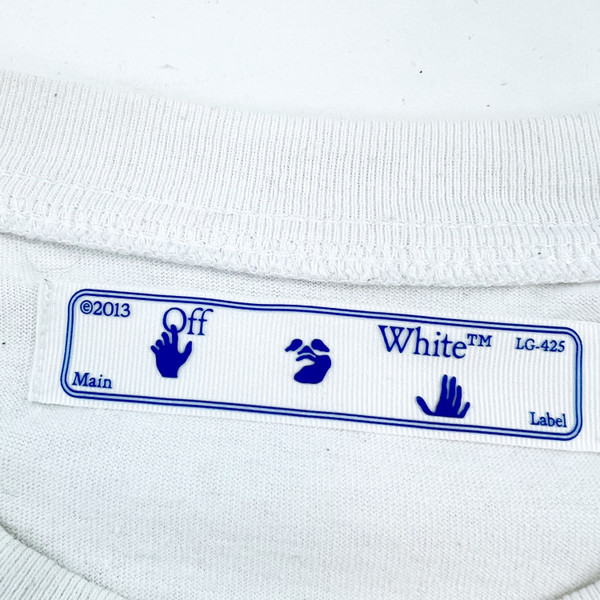Off-White Blue Marker Arrows White T Shirt