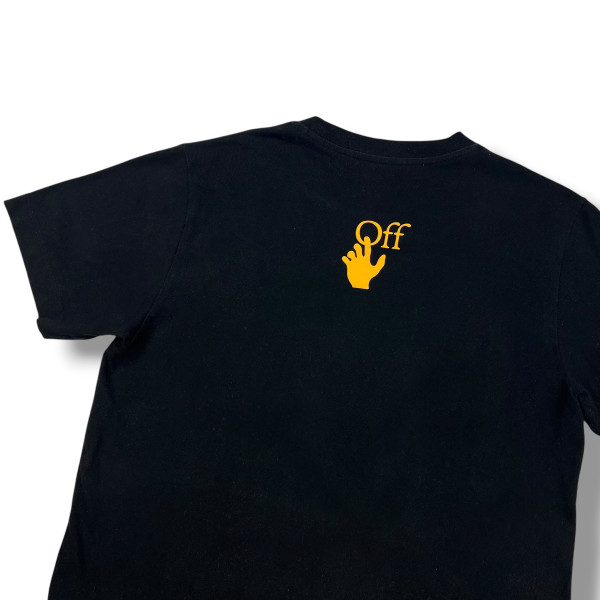 Off-White Yellow Caravaggio Black T Shirt 