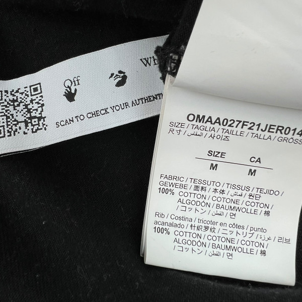 Off-White Yellow Caravaggio Black T Shirt 