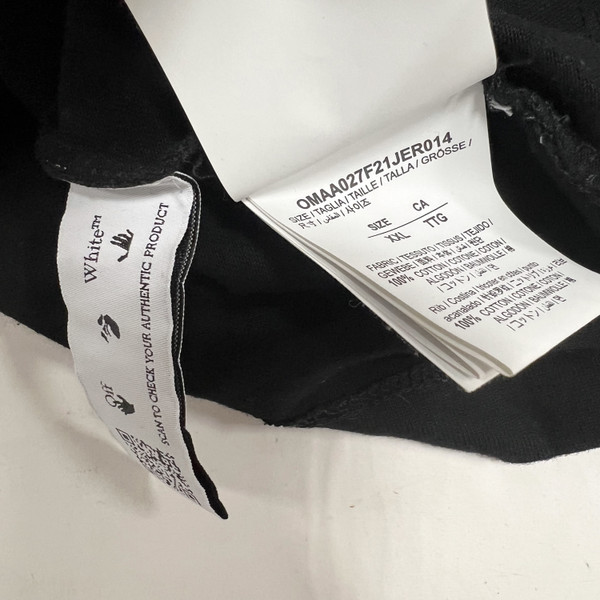 Off-White Yellow Caravaggio Black T Shirt 