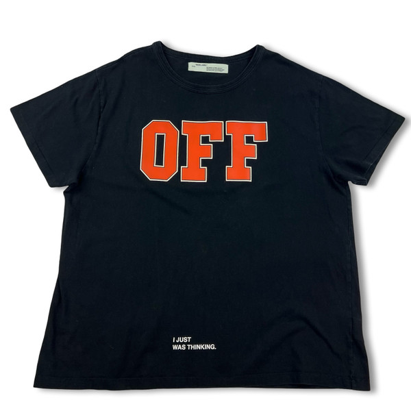 Off-White Off Orange Font T Shirt