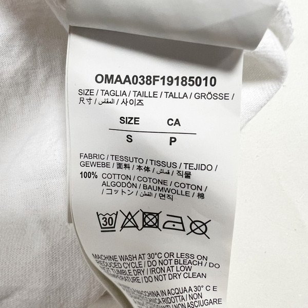 Off-White Yellow Acrylic Arrows White T Shirt