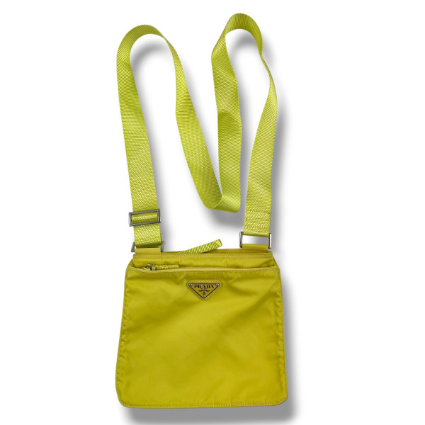 Prada Lime Green Nylon Crossbody bag 