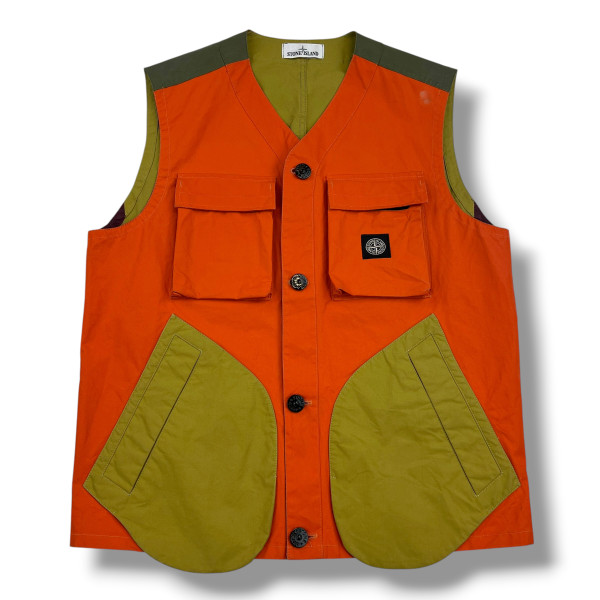 Stone Island Tela Placcata Bicolore Vest 