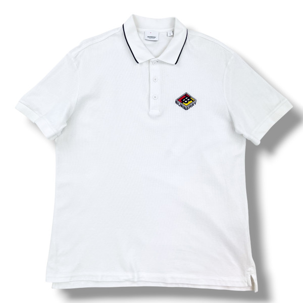 Burberry Applique White Polo Shirt