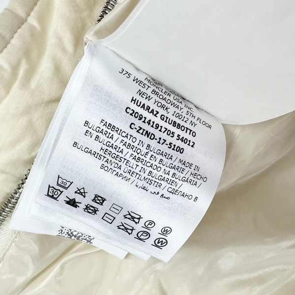 Moncler Huraz Cream Puffer Jacket 