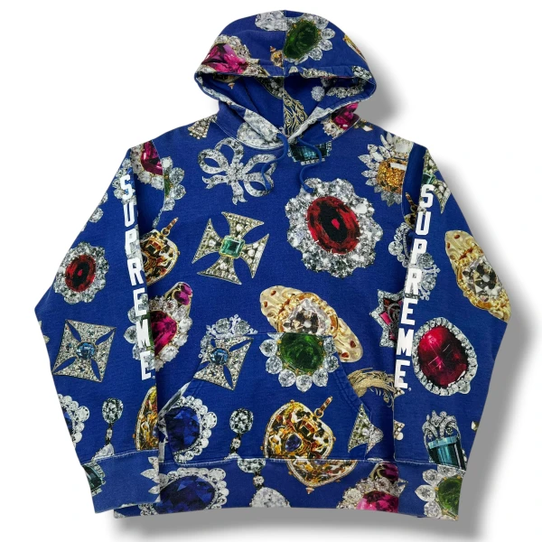 Supreme Jewels Blue Hoodie 