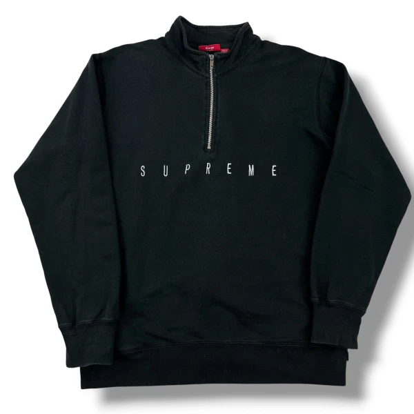 Supreme United Black 1/4 Zip 