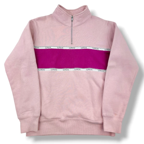 Supreme Pink Taped 1/4 Zip