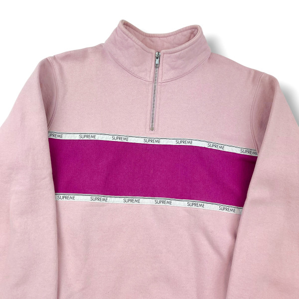 Supreme Pink Taped 1/4 Zip