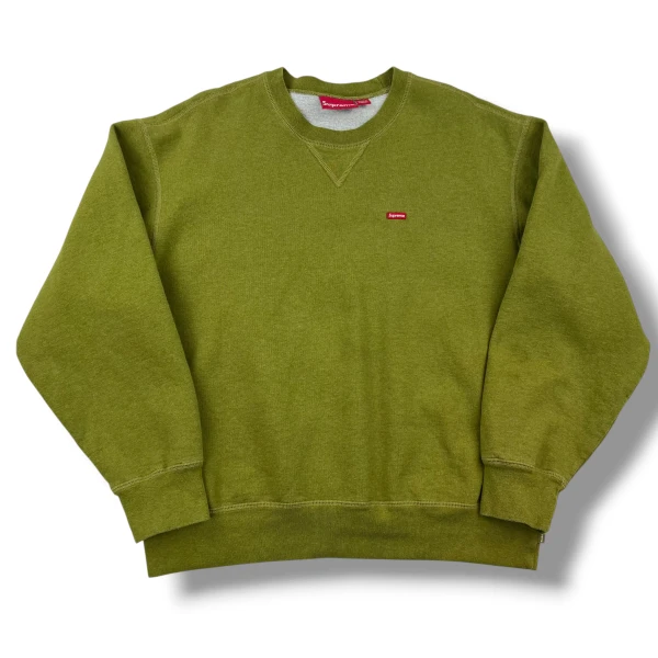 Supreme Olive Mini Box Logo Sweatshirt 