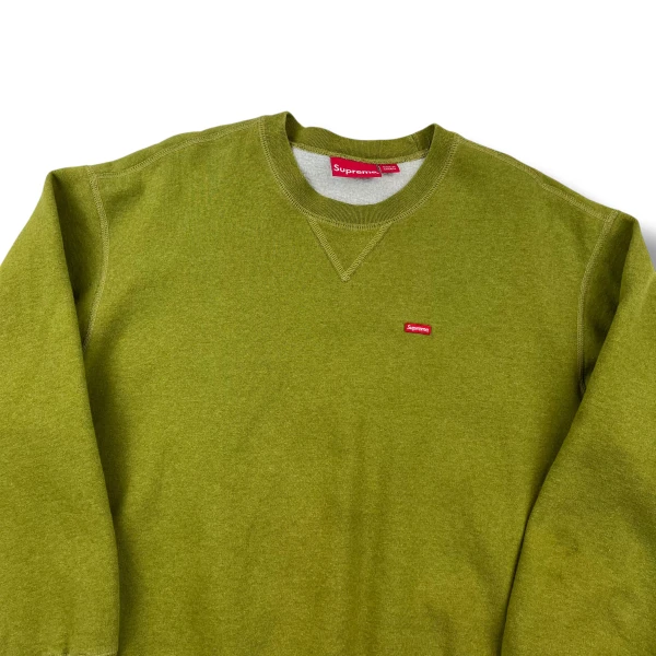 Supreme Olive Mini Box Logo Sweatshirt 