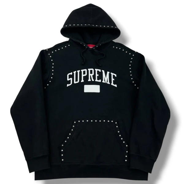 Supreme Studded Black Hoodie 
