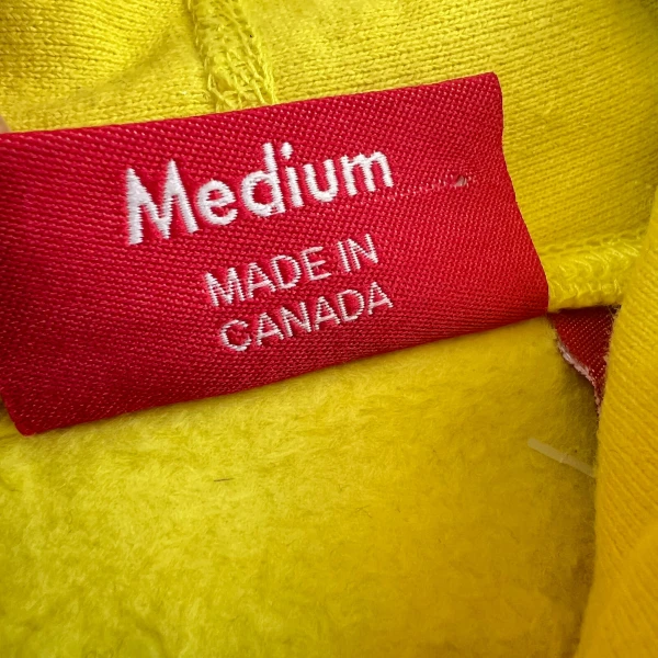 Supreme Yellow Cross Box Logo Hoodie