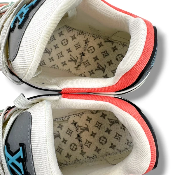 Louis Vuitton Orange Teal Vintage Trainers