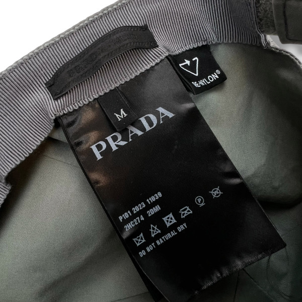 Prada Grey Re-Nylon Cap
