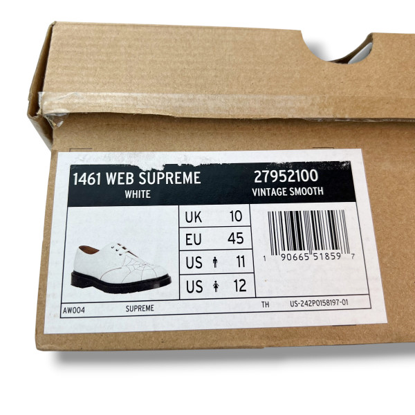 Supreme x Dr. Martens 1461 Spiderweb White