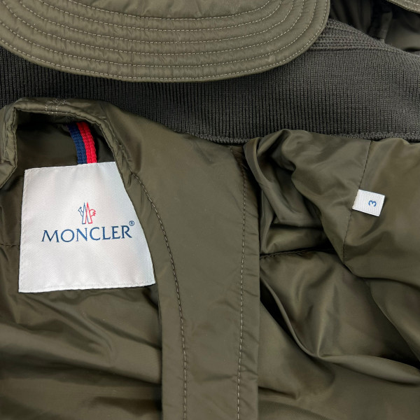Moncler Khaki Riviere Puffer Jacket 